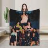 Katseye Kpop Flannel Blankets Winter  Soft Durable Bedding Throws for Children Outdoor Graphic Bedspread Sofa Bed Cover
