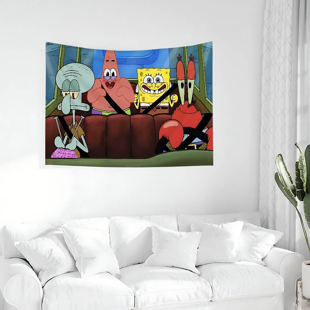 AnimeSSpongeabBobsCute Flags Room Decor Outdoor Decors Personalized Items Flags For Bedrooms Home Funny