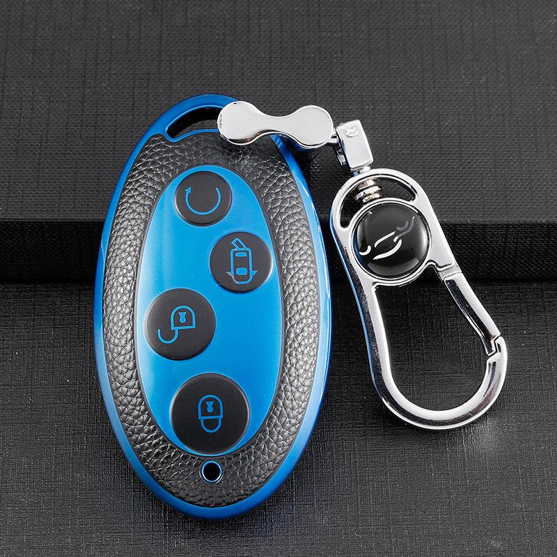 BYD Yuan Key Case for S7, Song Plus, Classic, Song Max, and Qin Pro - Full Coverage Key Shell Buckle