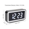 Wireless Charging Alarm Clock USB Reverse Charging LED Large Screen Rectangle Digital Alarm Clock for Bedroom