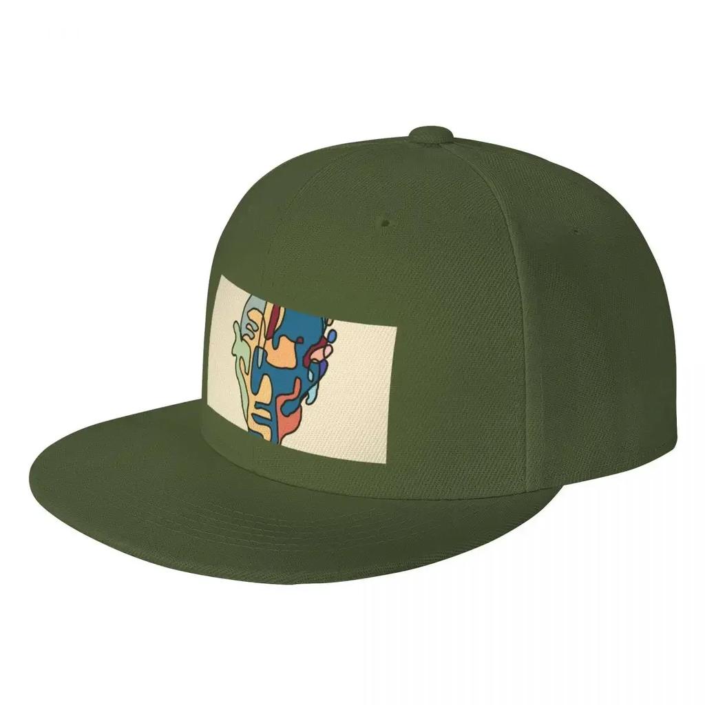 Single line cubist portrait Baseball Cap Golf Hat sun hat Mountaineering Unisex Hats Womens