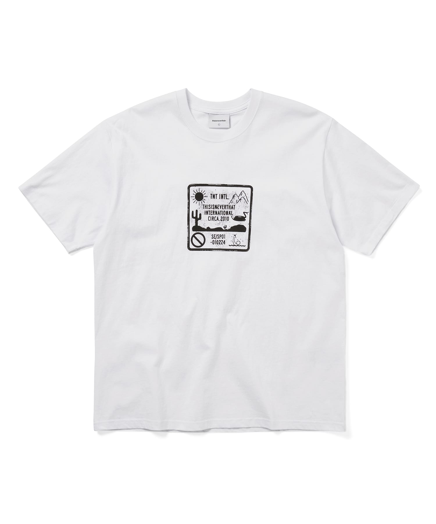 This Is Never That Caution Sign Tee White S