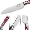 Professional Japanese Chef's Knife Damascus Steel Pattern Santoku Knife Sharp Enough for Slicing Meat Fish Fruit Kitchen Cleaver