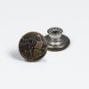 Antique Bronze Smooth Metal Tack Button for Jeans, Jackets & Dungarees with Engraving