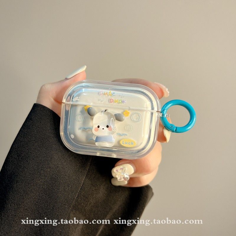 

Fun and Cute Cartoon Puppy for AirPods Pro Protective Case Apple Wireless 2/3 Generation Bluetooth Airpods4 Earphone Case airpods4 Transparent Pacha Dog