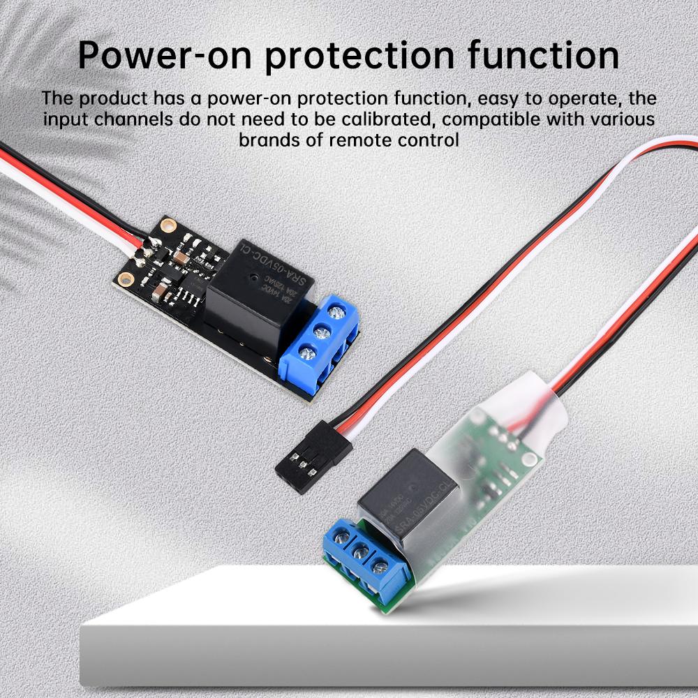 

Remote Control Model Aircraft Relay Switch Wide Voltage 3.3V-12V PWM Navigation Light Motor Controller Module Universal Switch