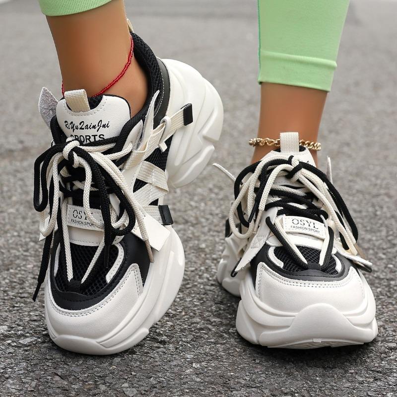 Fashion Women Cushion Sneakers Mesh Running Sport Shoes Outdoor Elevator Shoes Heightening Female Casual Walking Shoes