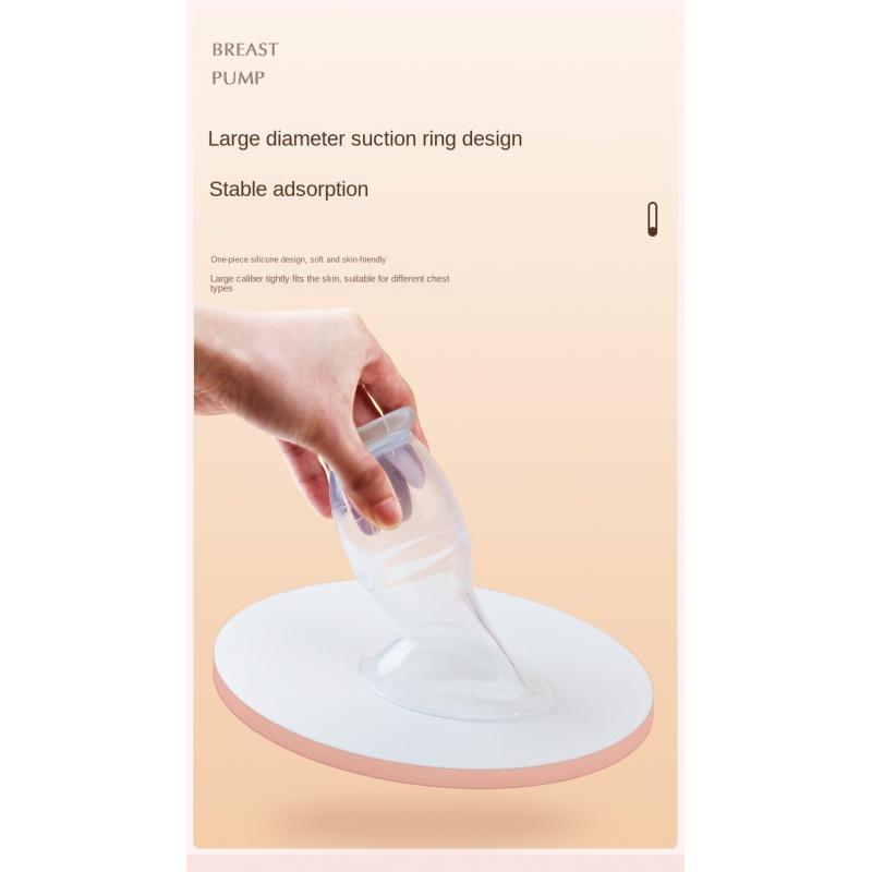 Freihändige Milchpumpe: Tragbarer Brustsammler mit Saugnapf unten zum nichtelektrischen Auspressen von Milch