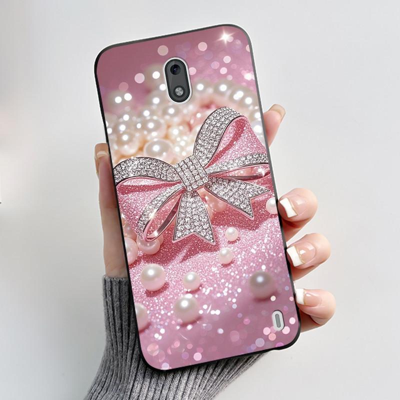 Casing For Nokia 2 2.1 2.2 3 3.1 Case Aesthetic Fashion Cute Cat Shockproof Back Cover Black Slim Soft TPU Silicone Phone Case