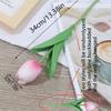 1pcs Mini White Tulip Artificial Flowers, Wedding Home Decor, Realistic Fake Tulips Gifts Birthday Graduation