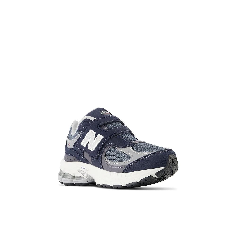 New Balance 2002 Hook & Loop Comfortable Versatile Simple Durable Low-Top Walking Shoes Baby sneaker Blue Silver IV2002SF