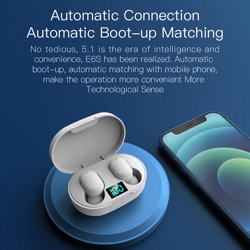 TWS Wireless Bluetooth Earphone Stereo Noise Cancelling Headset Sport Headset with LED Digital Display