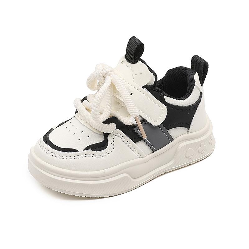 

Children s Sneakers Kids Fashion Design White Non-slip Casual Shoes Boys Girls Breathable Sneakers Toddlers Outdoor Shoes I01123 30 чорний