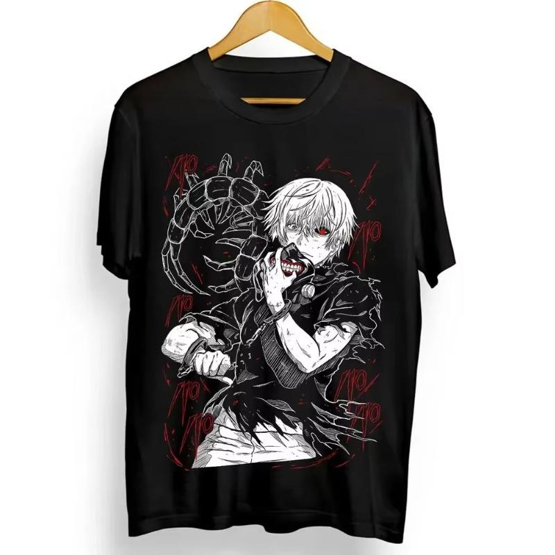 

Футболка Tokyo Ghoul, Футболка Ken Kaneki, Футболка аниме японской манги, Женская одежда футболка, Женская футболка 4XL