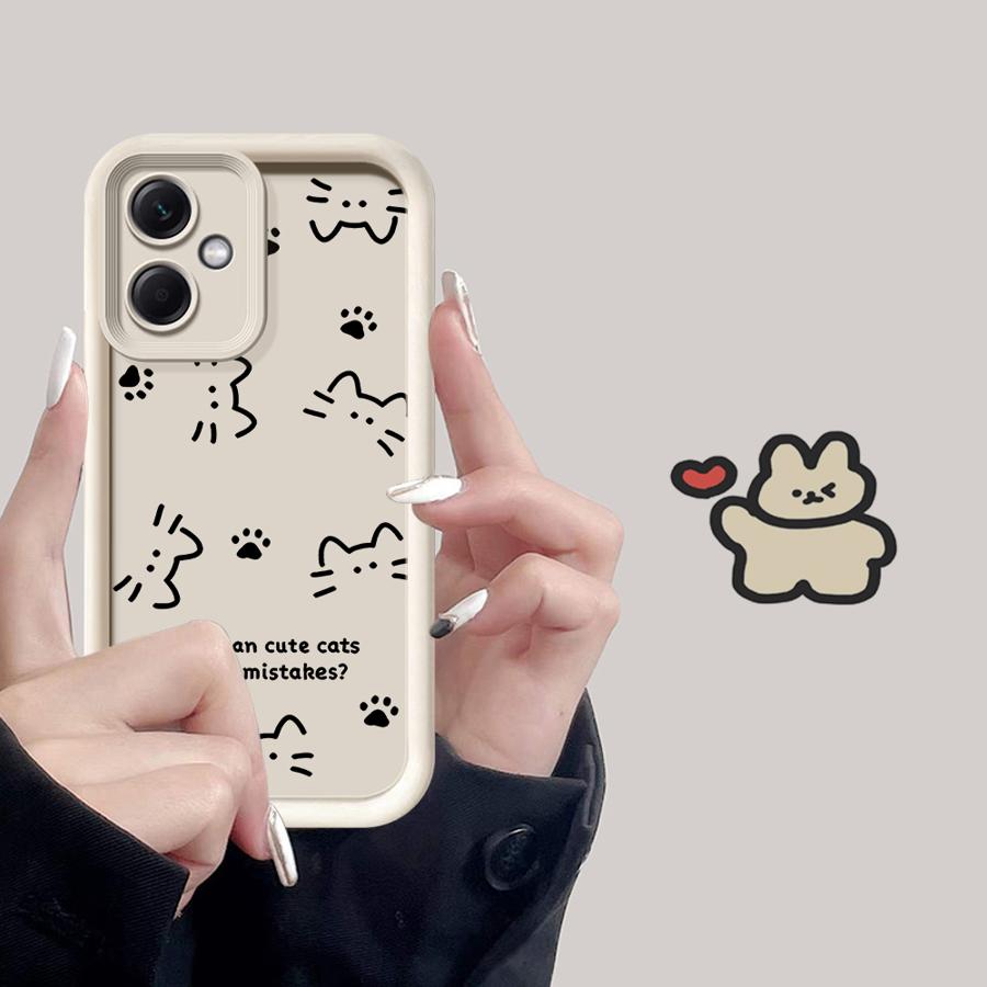 Case for Xiaomi Poco F8 C61 X3 Pro C50 C51 X3 NFC Phone Cover Cartoon Animal Cute Cat