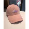Hat female versatile face small wide brim big head circumference embroidery baseball cap hard top sunshade sun protection cap men