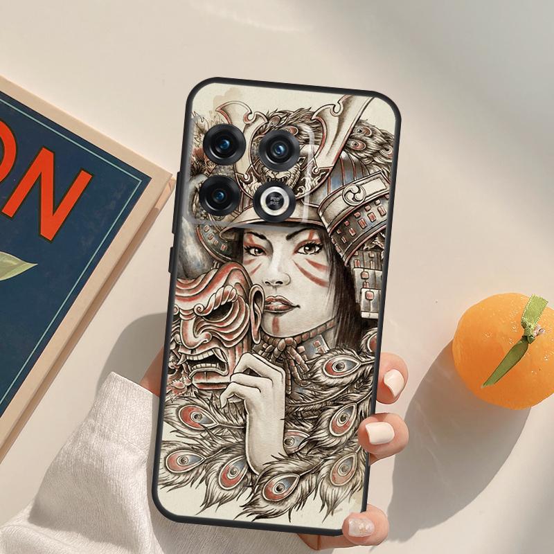 Japanese Samurai Warrior Case For OnePlus 15 13 12 11 13R 12R 10T 8T 13T OnePlus Nord 5 CE 3 2 4 Lite N20 N30 Cover
