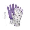 Latex Foam Rattan Print Gardening Gloves Non-Slip Wear-Resistant Work Gloves Medium Size Suitable For Most People