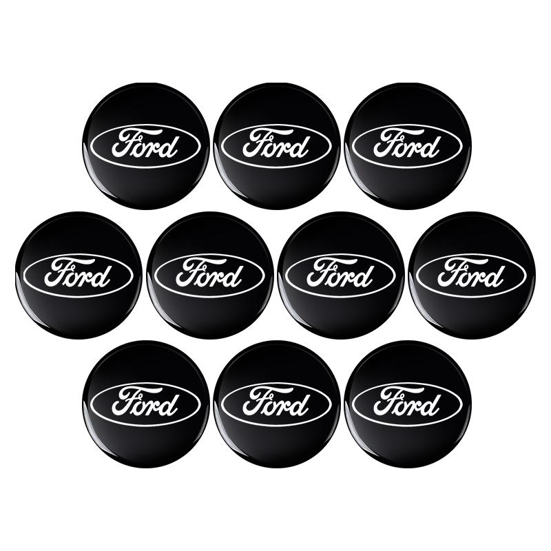 snpwz4 5/10/20 Pcs 14mm Car Key Remote Control Sticker Badge For Ford Focus Mk2 Fiesta Kuga Explorer Mk4 Ranger Mk7 Mustang Smax Escape