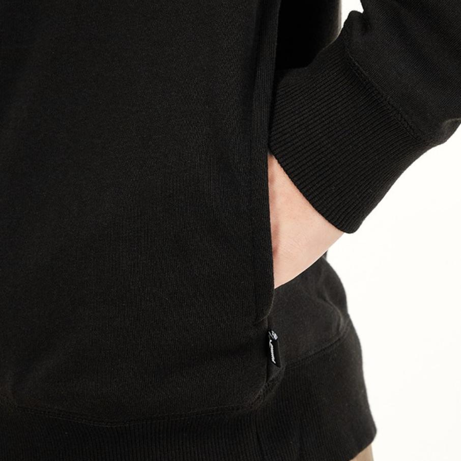 Puma Solid Color Sports Knit Drawstring Hoodie Men Tops Black 846413-01