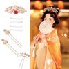 Luxury Chinese Style Hairpin Set Handmade Women Hair Jewelry Vintage Hanfu Hair Stick Set  Headwear