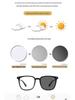 Ultra-Light Photochromic Korean-Style Blue Light Blocking Glasses with Large Frames