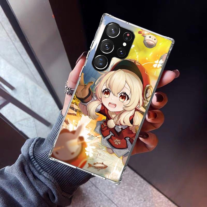 Genshin Impact Klee Phone Case For Samsung Galaxy S26 S25 Edge S24 S23 Ultra S22 Plus S21 S20 FE Soft TPU Back Cover Funda Galax
