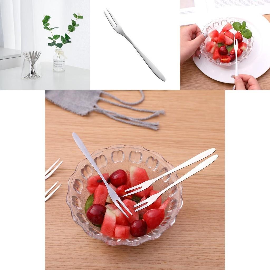 Talheres de Mesa Ocidentais de Aço Inoxidável Garfos de Frutas Pequenos Elegantes Utensílios para Lanches Bolos Sobremesas