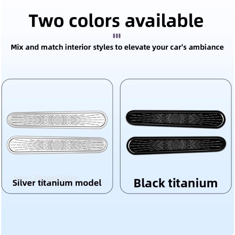 For AVATR 07 2024 2026 Central Air Conditioning Vents And Door Vents Titanium Alloy Protective Covers Interior Upgraded Parts