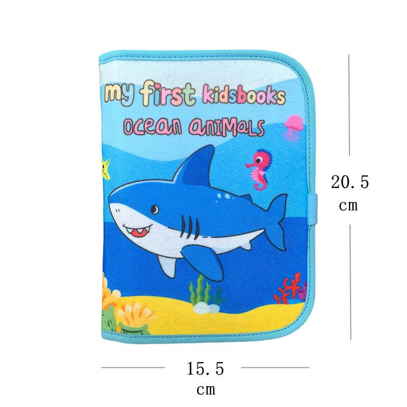 Montessori Baby Quiet Cloth Book: Tearable, Velcro, Calming Early Education Toy for Infants & Toddlers