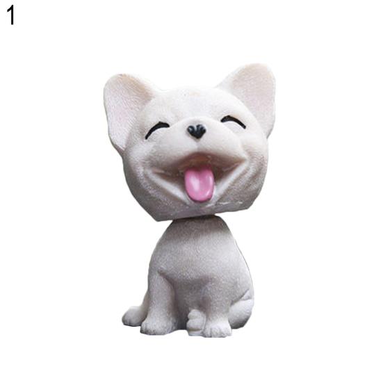 Lovely Swinging Head Simulation Dog Puppy Car Interior Dashboard Ornament Gift