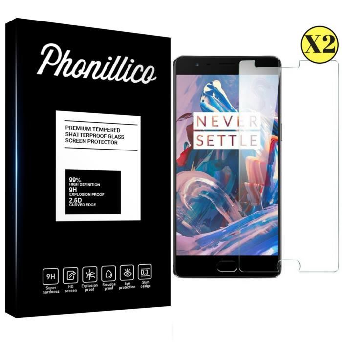 Film de protection d'écran - Phonillico® - ONEPLUS 3T - Pack de 2 - Ultra résistant - Anti rayures