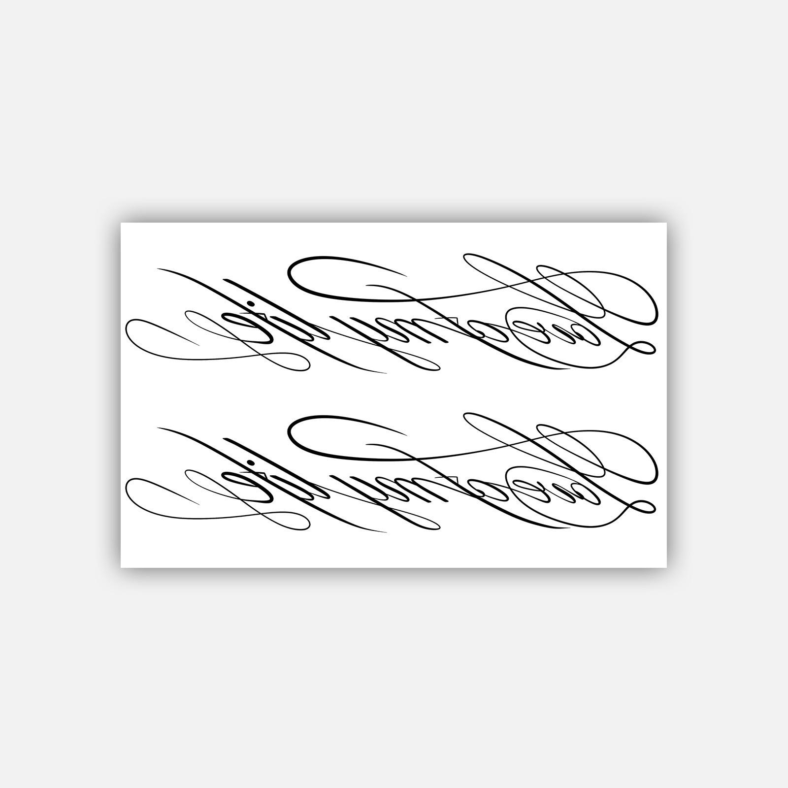 

Advanced Style Personality Domineering Pattern English Lines Clavicle Tattoo Sticker 19*12