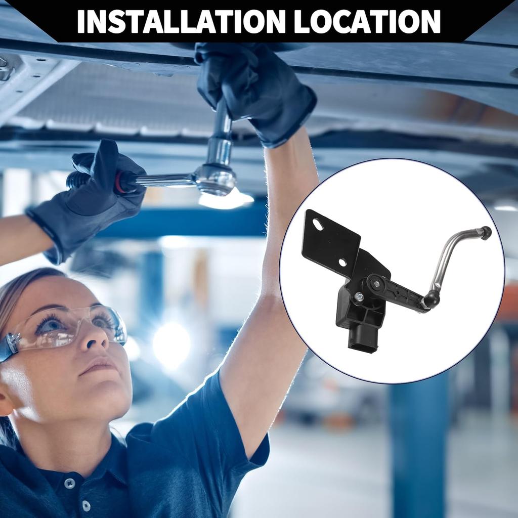 No.68164092AA Suspension Ride Height Level Sensor for Jeep Grand Cherokee 2011-2015 / Front Right Headlight Level Sensor/Durable Metal / 1 Pcs Black