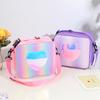 Laser Lunch Bags for Women Colorful Thermal Insulation Bento Picnic Bags Girl's Simple One Shoulder Bag Outdoor Backpack