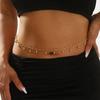 Sexy Vintage Belly Heart Chain Body Chain Crystal Pendant Waist Chain Beads Belt Streetwear Summer Women Fashion Body Zircon