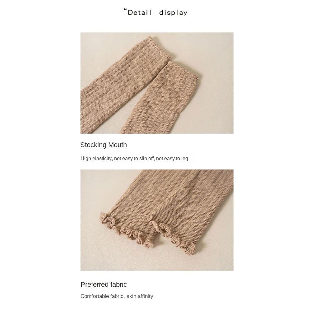 Cute Sweet Leg Warmers Knitting Long Stockings Fashion Boot Warmers  Autumn Winter