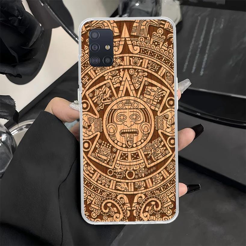 

Mayan Stone Totem Pole Phone Case for Samsung Galaxy A52 A51 A50S A42 A32 A22 A12 A41 A31 A21S A71 A70 A40 A30S A20E A10S A51 A5 Samsung A02S