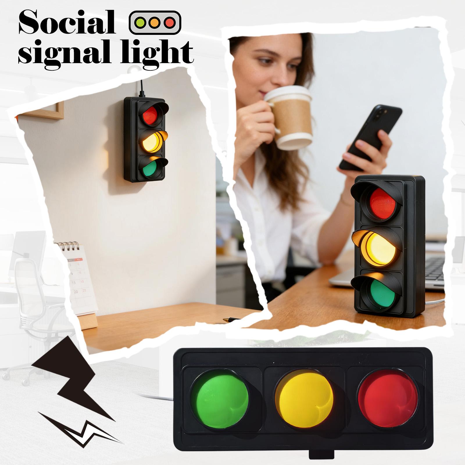 USB,powered Desktop Social Signal Light, Suitable For Private Home Environments, Creating A Focused And Private Atmosphere For Meetings. One Size