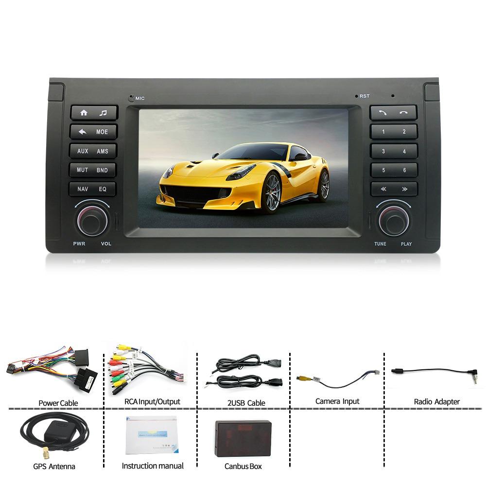 Radio samochodowe z Carplay Android Auto dla BMW E39 1996-2003 IPS Ekran dotykowy Nawigacja GPS Inteligentne systemy AHD