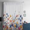 Flower Leaf Daisy Window Tulle Curtains for Living Room Bedroom Hotel Luxury Decoration Sheer Curtains