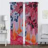 Persienner Abstrakt Blomma Heminredning Gardiner 2 Delar Eleganta Rumsgardiner för Kamera Halloween Dekoration Vardagsrumsgardin