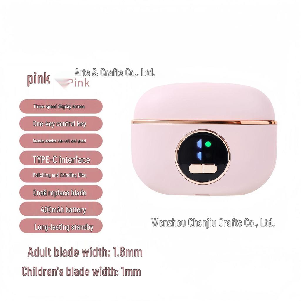 USB-wiederaufladbarer automatischer Nagelknipser für Babys & Ältere - Kompaktes elektrisches Trimmer & Schleifgerät