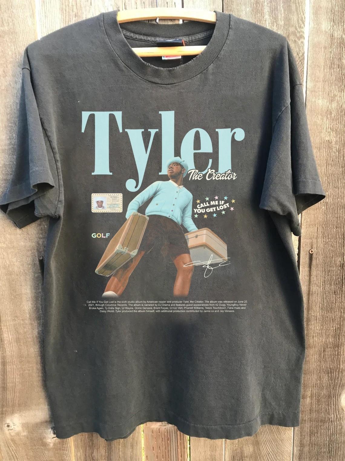 Tyler The Creator Graphic Shirt Y2k Vintage Tee 90s Music HA5649 XXXXL