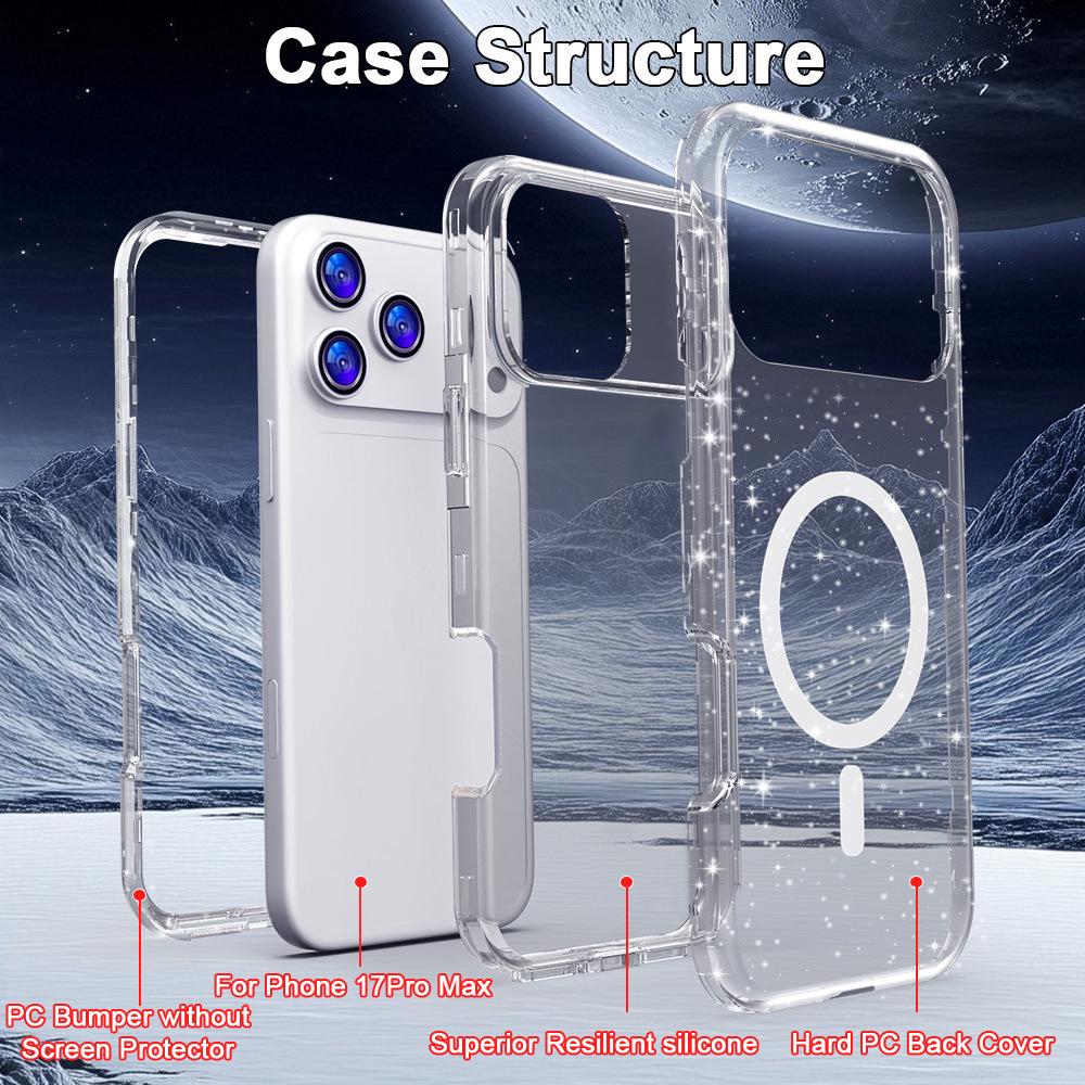 Apple iPhone 17 Pro Max Magnetic Stand Anti-fall Protective Case