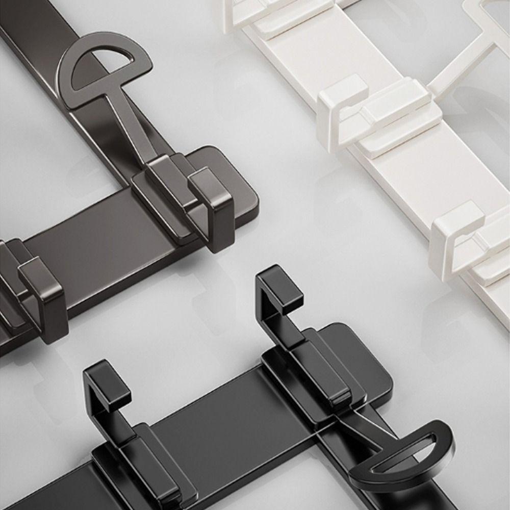 6/7 Hooks Wall-Mounted Coat Racks Drill-Free Storage Hooks Row Hook Clothing Bag Holder  Kitchen