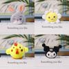 Plush Animal Keychain Cute Chicken Fox Rabbit Dangle Toy For Kids And Adults