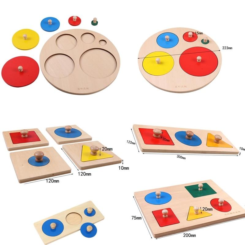 Geometric Shapes Toys For Children Early Learning Exercise Hands-on Ability Montessori Puzzle Sorting Math Educational Toys