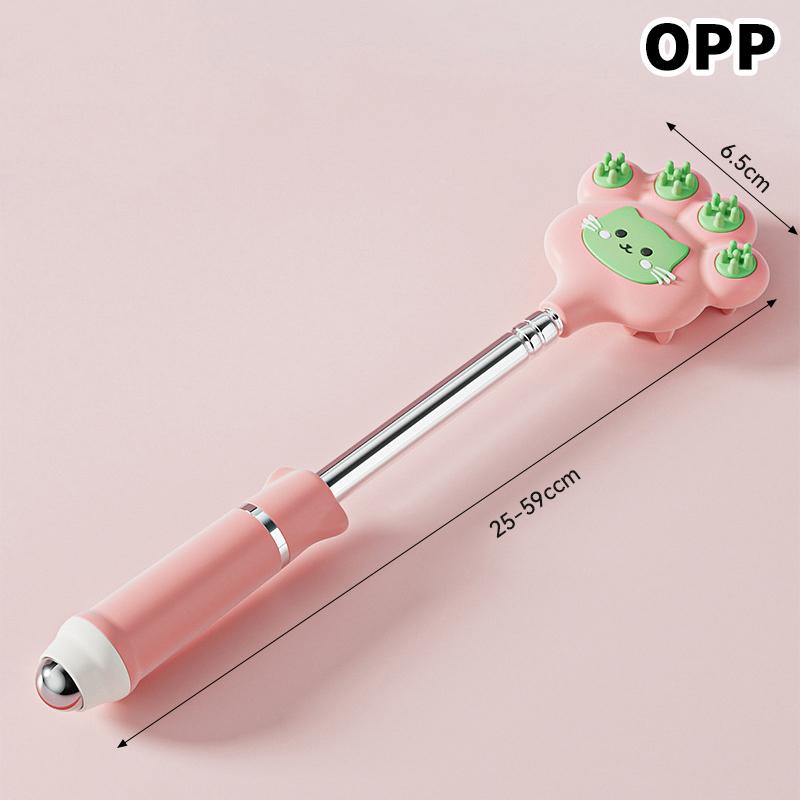 

Stainless Steel Cat Paw Scratcher Stretchable Telescopic Back Scratch Tool with Magnetic Ball Massage for Itchy Cats