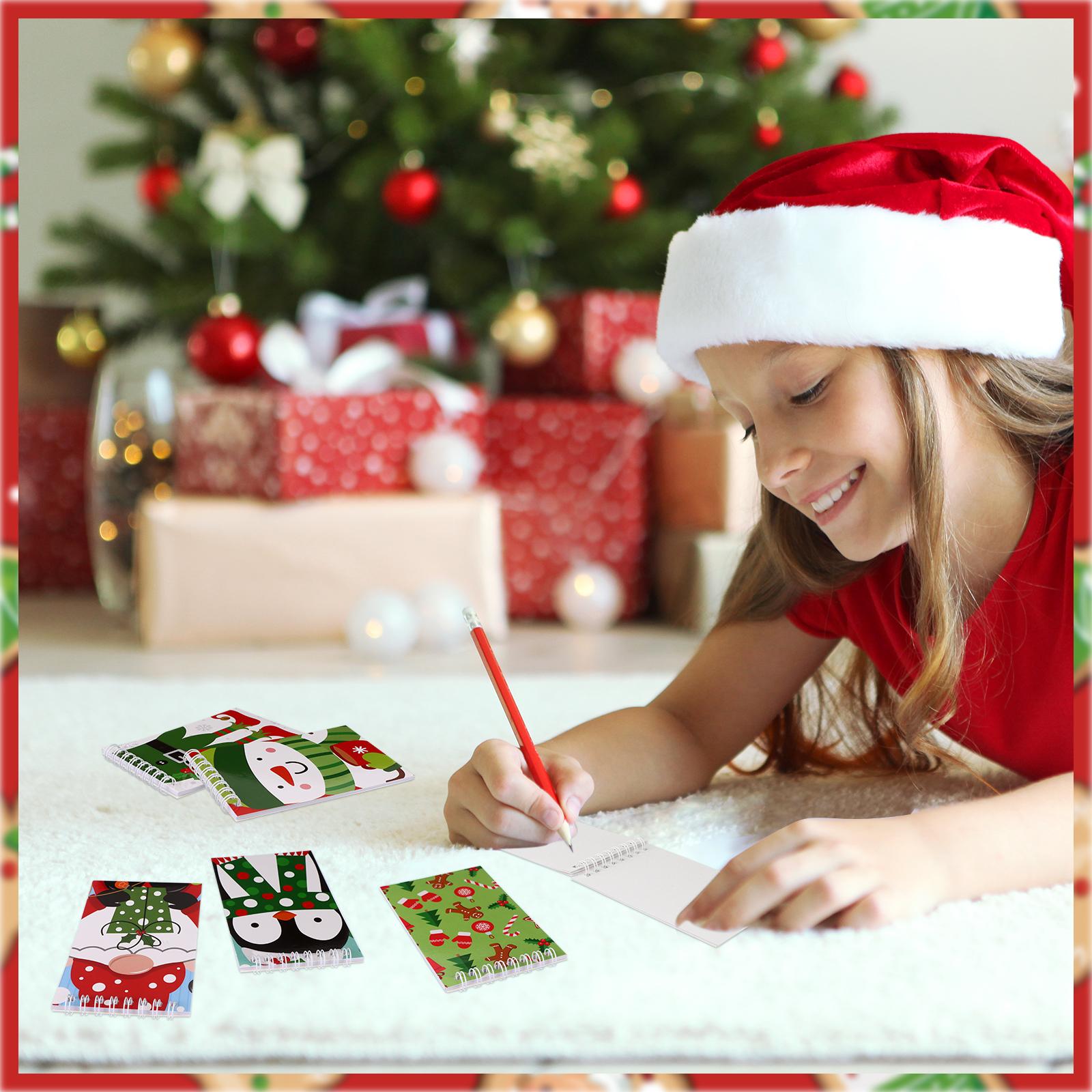 

24 Pcs Christmas Mini Notebook Christmas Notepads Christmas Pocket Notebook Snowman Santa Claus Notepads For Xmas Party Classro